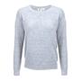Yemak Sweater | Women's Soft Solid Heather Color Lightweight Long Sleeve Crewneck Sweater MK8015