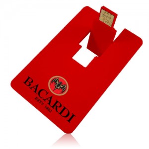 Red Branded Flash Drive Card