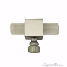 Cube and Crown Base Lucite Pull - 1/2 D, Lucite Brass Cabinet Pulls and Knobs 