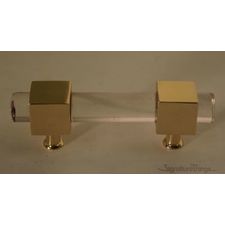 Modern Designer Cylindrical Post Lucite Pull - 3/4 D | Lucite Cabinet Pulls | Modern Cabinet Hardware | Lucite Pulls | Knobs and Cabinet Pulls | Unique Cabinet Hardware | SignatureThings.com