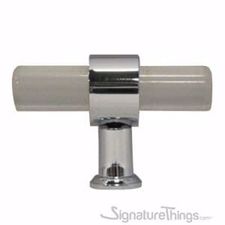 Plain Ring Cylindrical Post Lucite Pull - 3/4" D | Lucite Cabinet Pulls | Lucite Drawer Pulls | Lucite and Brass Pulls | Kitchen Cabinet Handles | Unique Cabinet Hardware | Lucite Hardware | SignatureThings.com