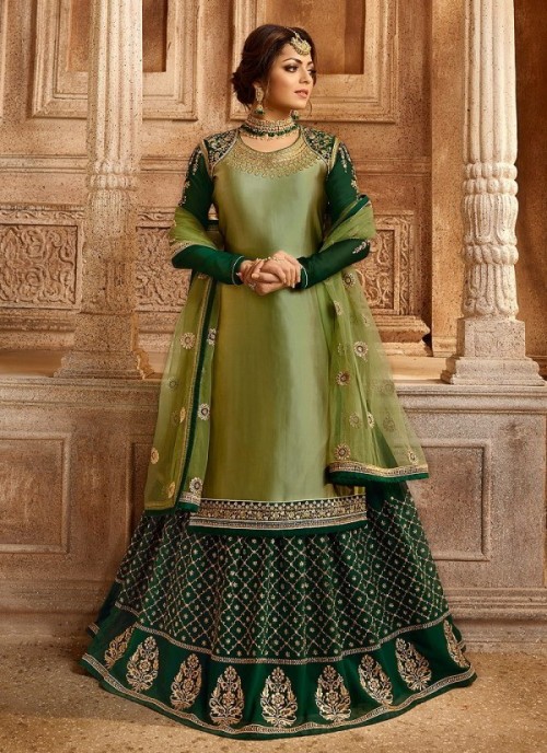 Drashti Dhami Satin Georget...