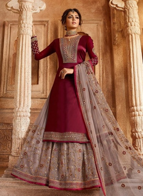 Drashti Dhami Georgette Leh...