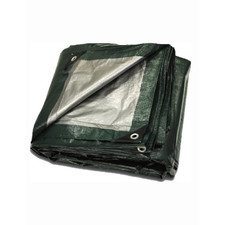 Green Silver Poly Tarps