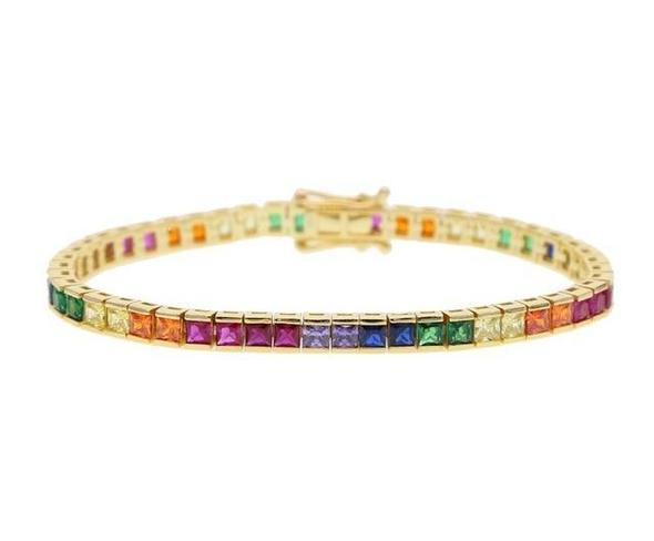 Rainbow Cubic Zirconia Diam...