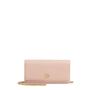  Petite Marmont Leather Continental Wallet on a Chain, Main, color, PERFECT PINK