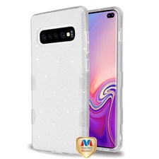 Samsung Galaxy S10 Plus S10  Silver Full Glitter TUFF Hybrid Case Cover :: CellPhoneCases.com