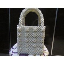 Pearl Bag with square pearl work