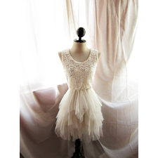Nutcracker Queen Romantic Nude French Cream Pale Autumn Angel Halloween Ballerina Dream Whimsical Tulle Dreamy Lace Sexy Party Dress