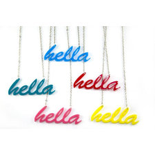 Hella Necklace - Handmade - laser cut - laser cut jewelry