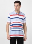 Monte Carlo - Multi Stripe Collar T Shirt 