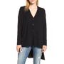  High/Low Easy Cardigan, Main, color, BLACK