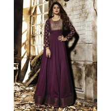 Jennifer Winget Wine Designer Anarkali Suit