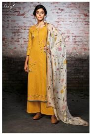 Ganga Yellow cotton printed...