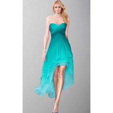 Pretty Sweetheart Ombre High Low Prom Party Dresses KSP412
