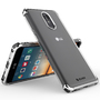 LG Stylo 4 Plus - Elegant Series by CLICK Slim Clear Case with PC Metallic Bumper :: CellPhoneCases.com