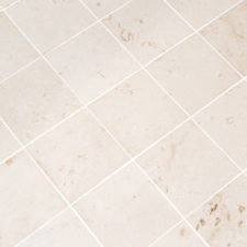 Merrion Myra White 24x24 Limestone Tile Angle View