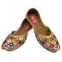 Ladies Multi Mirror Work Punjabi Juttis Traditional Khussa Ethnic Mojari DD996