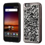 ZTE ZFIVE G LTE Z557BL - Black Mini Crystals Rhinestones Desire TPU Case Cover (with Electroplated Black Frame) :: CellPhoneCases.com