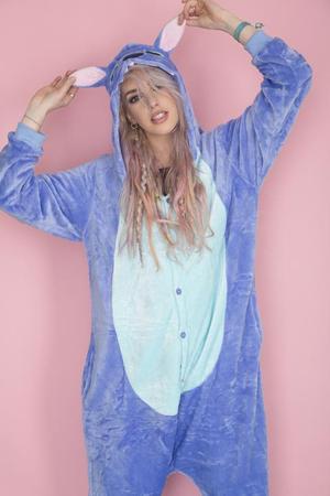 Blue Adult Stitch Onesie | ...