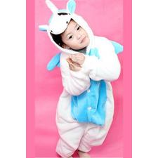 Pale Blue Unicorn Kids Onesie | Onesieful