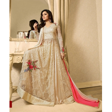 Nitya golden Embroidered Suit