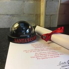 Santa Cam, North Pole Flashing CCTV, Elf Watch. Personalised Letter & Box. Great pre-Christmas Gift, Nice or Naughty List FREE BATTERIES