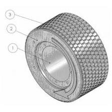 curve run printing roller