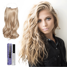 Invisible Halo Hair Extensions With Free Eye Lash Serum