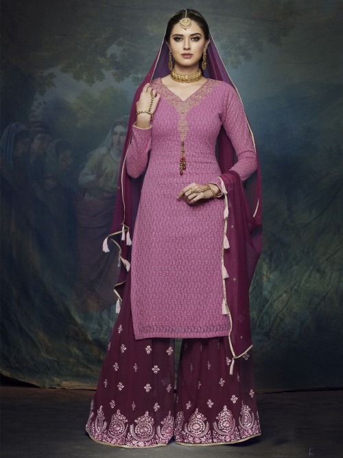 Rani Embroidered Palazzo Suit