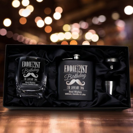 Get hip flask engraved in A...