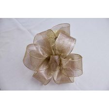 Champagne Designer Wired Ribbon 2 1/2″ x 50 yards