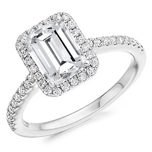 Halo Emerald Cut