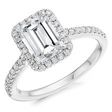 Halo Emerald Cut