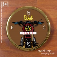 Born to Ride Â© Personalized Round Wall Clock