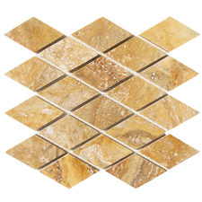 Travertine Mosaic Tile Scabos Diamond