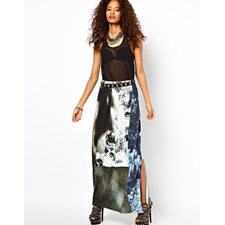 Diesel Printed Maxi Skirt
