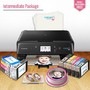 Icinginks™ Intermediate Edible Ink Printer Bundle Package - Comes With Edible Ink Printer + Edible Ink Cartridges + Edible Ink Cleaning Cartridges, 12 Icing Sheets