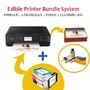 Icinginks Edible Ink Printer Bundle, Includes Latest Canon Wireless Edible Ink Printer + Scanner, 50 Wafer Sheets with Edible Ink Cartridges, and Cleaning Kit