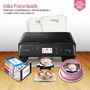 Icinginks Edible Printer Exclusive Package With Best Wireless Canon Edible Image Cake Printer, 2 Types of 110 Assorted Edible Sheets (100 Wafer Papers and 10 Flexible Frosting Sheets) and Set of 5 Pack Edible Cartridges