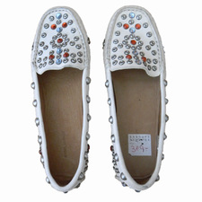 ISABEL MARANT Cherry White Loafers