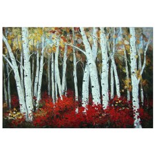 Warm Fall Large Canvas Wall Art Painting UK