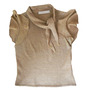 VALENTINO Roma Metallic Ruffle Sleeves Blouse