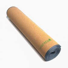 Eco friendly natural Cork with TPE base 4mm yoga mat