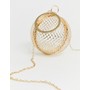 Cage sphere clutch bag