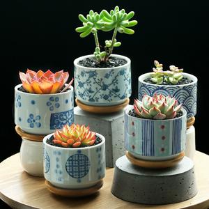 Painted Ceramic Pot With Ba...