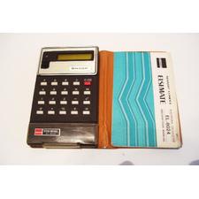 Vintage Calculator Sharp Elsi Mate EL-8024 with Manual and Case Tested Working