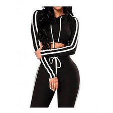 Black and White Tracksuit Top
