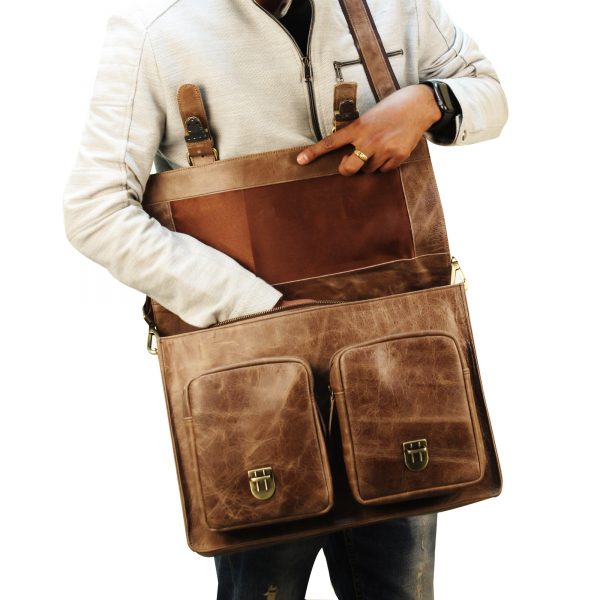 Burnished 16″ Brown Buffalo...