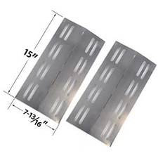 2 Pack Replacement Stainless Steel Heat Plate for Members Mark Models REGAL04CLP, Barbeques Galore 3BENDLP, Charbroil 463742111, Grand Hall REGAL04CLP, Patio Chef SS42, SS54, SS72LP, SS72NG, Sams Members Mark Regal 04CLP 